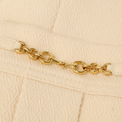 Gucci 643288 21AW Ivory Wool 100 Horsepit Gold Button Short Sleeve Jacket 36