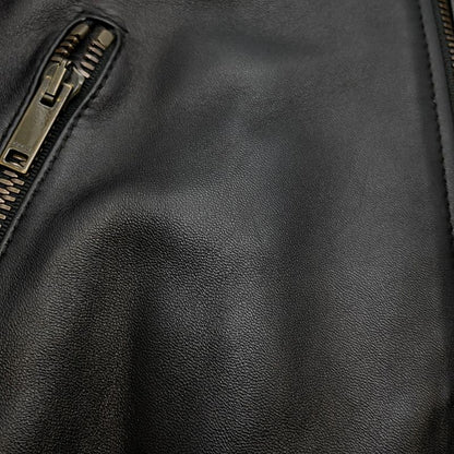 Gucci Jacket Leather 36 Black