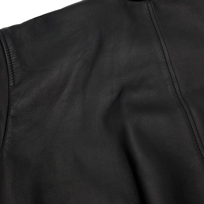 Gucci Jacket Leather 36 Black
