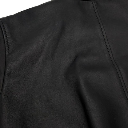 Gucci Jacket Leather 36 Black