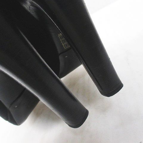 Gucci Booties High Heels Gathered Ribbon 37.5 Black Suede Made In Italy