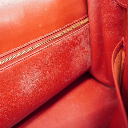 Hermes Handbag Kelly 35 Box Calf Rouge Vif Gold Hardware □C Engraved 2way Bag