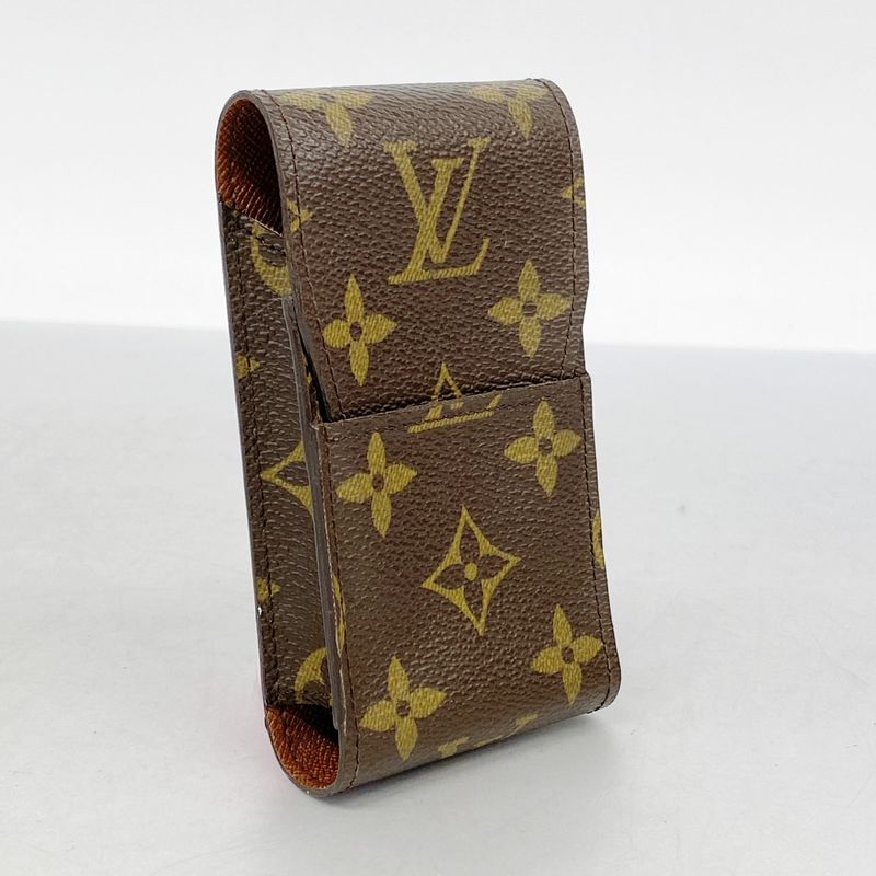 Louis Vuitton Cigarette Case Monogram Etuit Cigarette M63024 Brown Women's