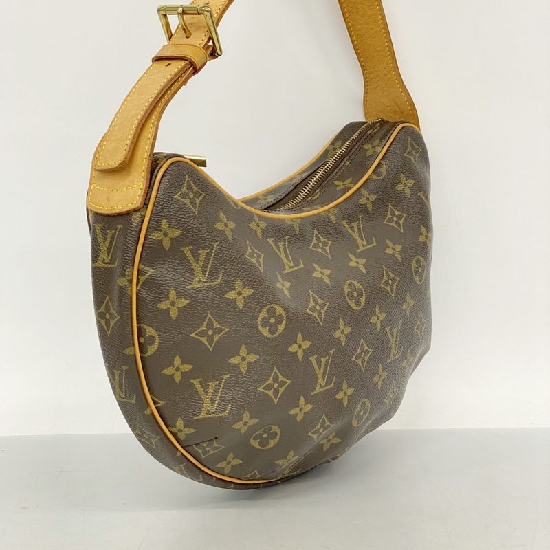 Louis Vuitton Shoulder Bag Monogram Croissant MM M51512 Brown Ladies