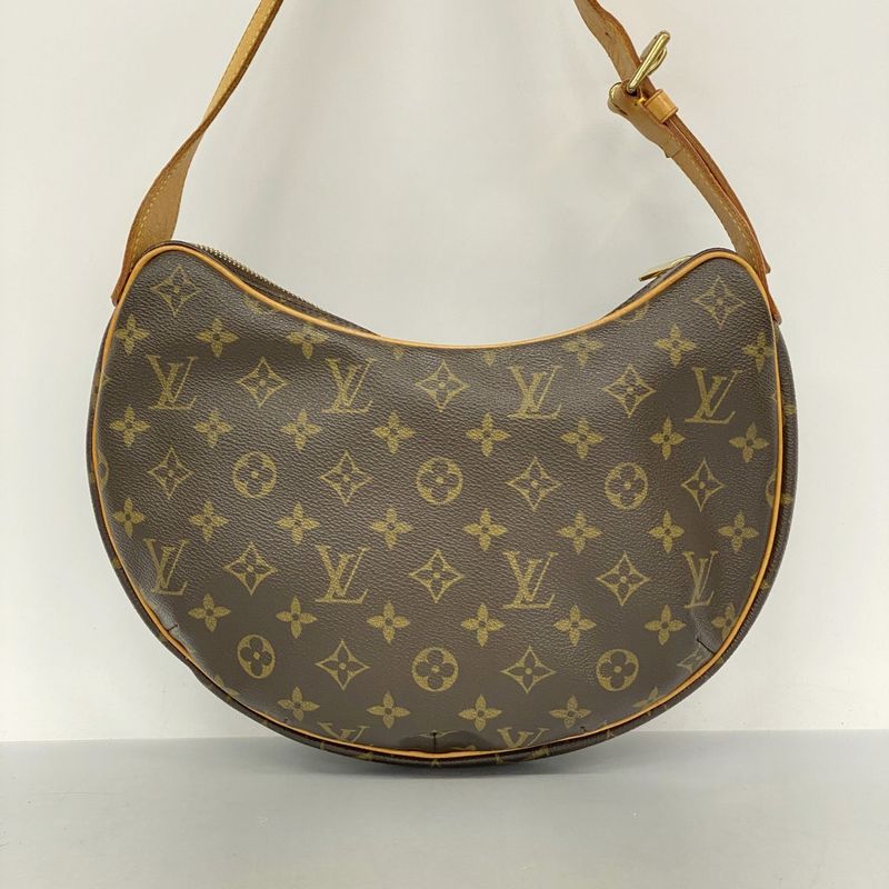 Louis Vuitton Shoulder Bag Monogram Croissant MM M51512 Brown Ladies