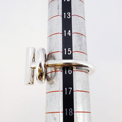 Hermes Ring Echape Silver 925 #56 Men's