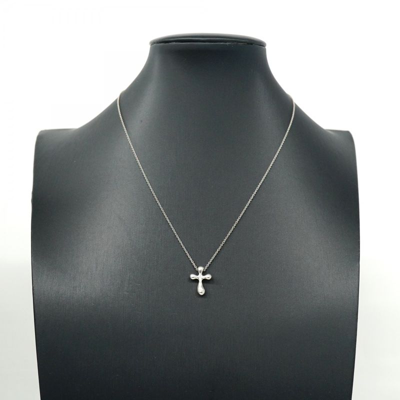 Tiffany & Co Necklace Small Cross Silver 925 Women