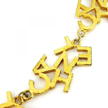 Chanel Necklace Vintage Chanel Logo GP Plating Gold Ladies