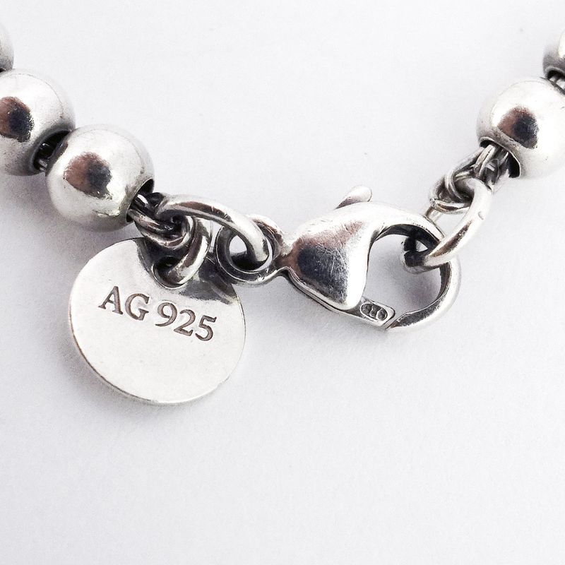 Tiffany & Co Bracelet Return To Heart Ball Chain Silver 925 Women's
