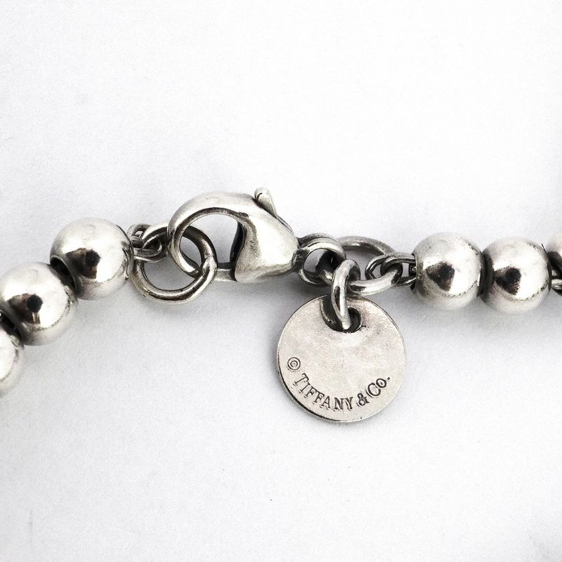 Tiffany & Co Bracelet Return To Heart Ball Chain Silver 925 Women's