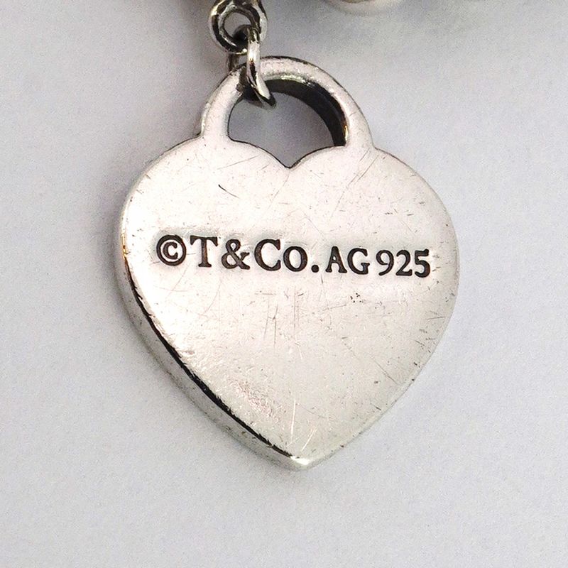 Tiffany & Co Bracelet Return To Heart Ball Chain Silver 925 Women's