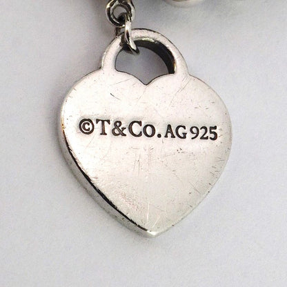 Tiffany & Co Bracelet Return To Heart Ball Chain Silver 925 Women's