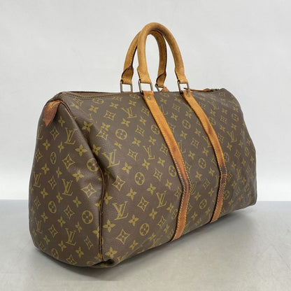 Louis Vuitton Boston Bag Monogram Keepall 45 M41428 Brown Men Women Unisex
