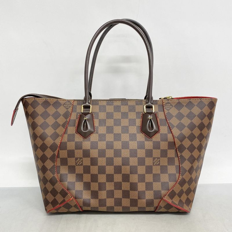 Louis Vuitton Handbag Damier Kaisat Tote MM M41548 Ebene Ladies