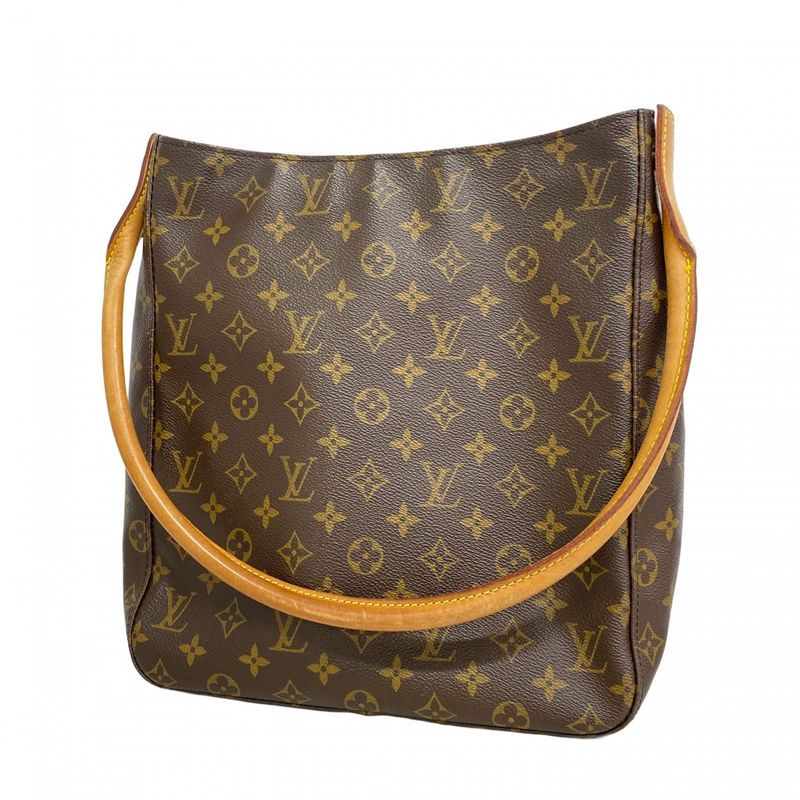 Louis Vuitton Shoulder Bag Monogram Looping GM M51145 Brown Ladies