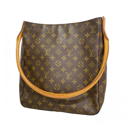 Louis Vuitton Shoulder Bag Monogram Looping GM M51145 Brown Ladies