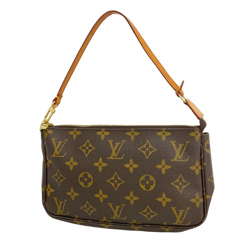 Louis Vuitton Pouch Monogram Pochette Accessoire M51980 Brown Ladies