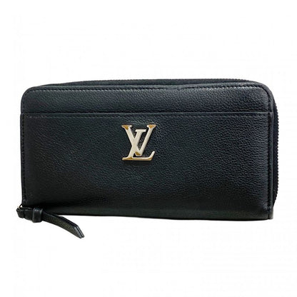 Louis Vuitton Long Wallet Zippy Lock Me M62622 Noir Black Men Women Unisex