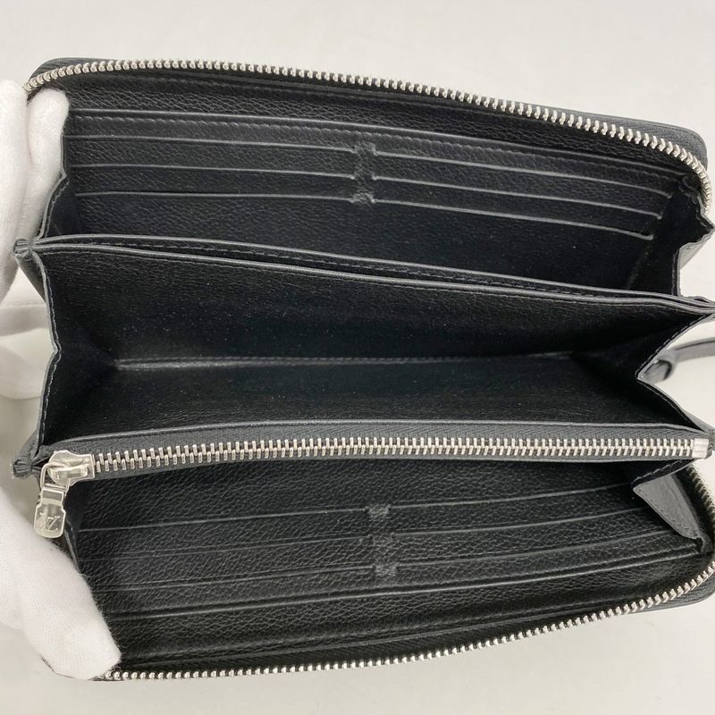 Louis Vuitton Long Wallet Zippy Lock Me M62622 Noir Black Men Women Unisex