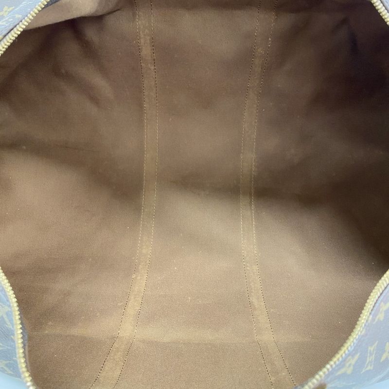 Louis Vuitton Boston Bag Monogram Keepall Bandouliere 60 M41412 Brown Men Women