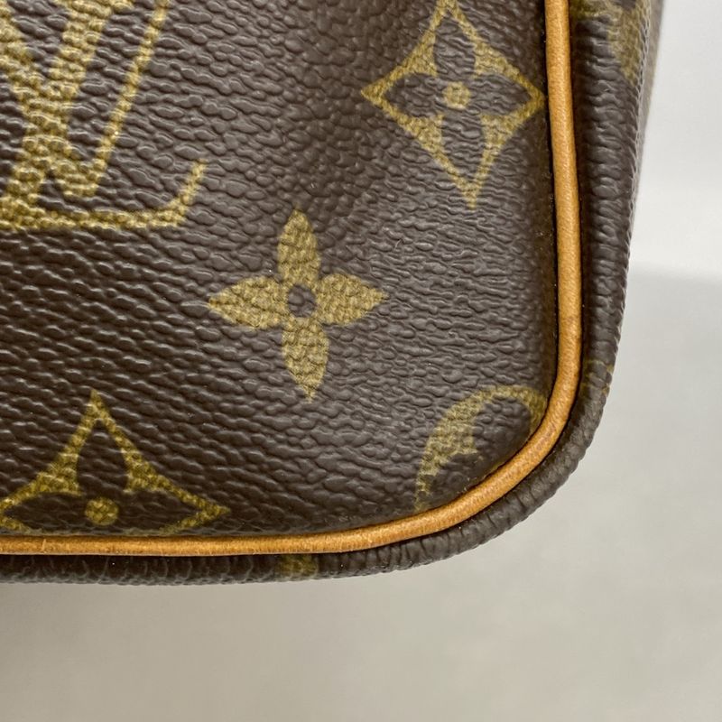 Louis Vuitton Boston Bag Monogram Keepall Bandouliere 60 M41412 Brown Men Women