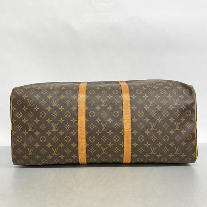 Louis Vuitton Boston Bag Monogram Keepall Bandouliere 60 M41412 Brown Men Women
