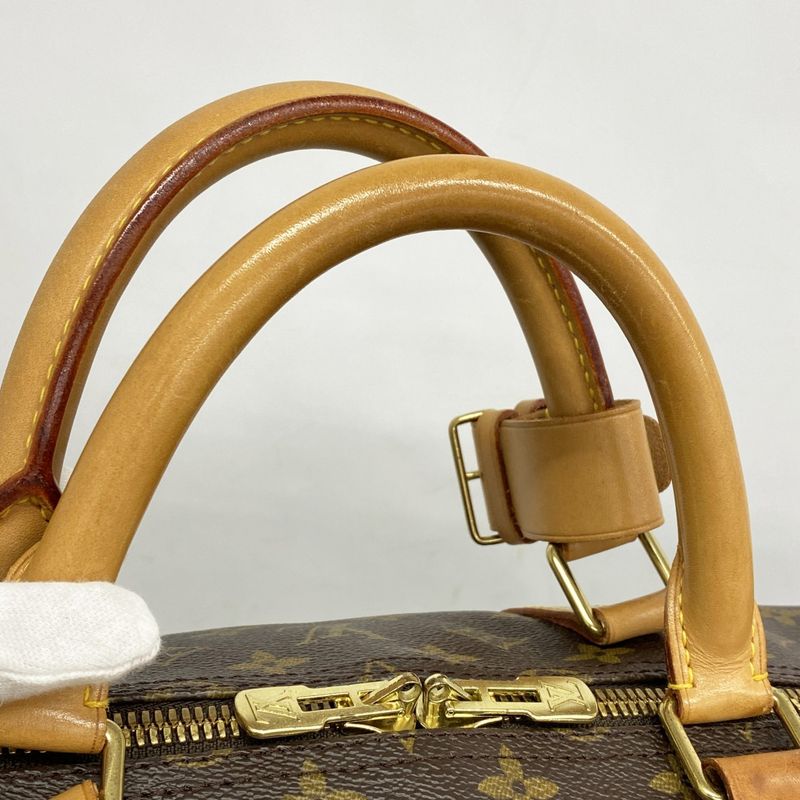 Louis Vuitton Boston Bag Monogram Keepall Bandouliere 60 M41412 Brown Men Women