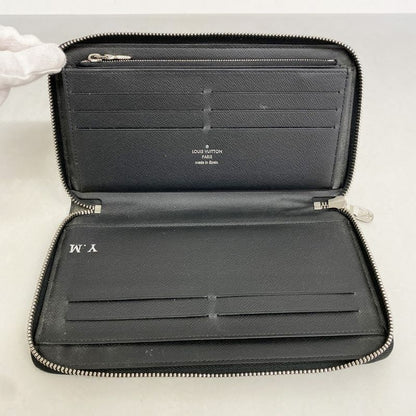 Louis Vuitton Long Wallet Damier Graphite Zippy Organizer NM N60111 Black Men's