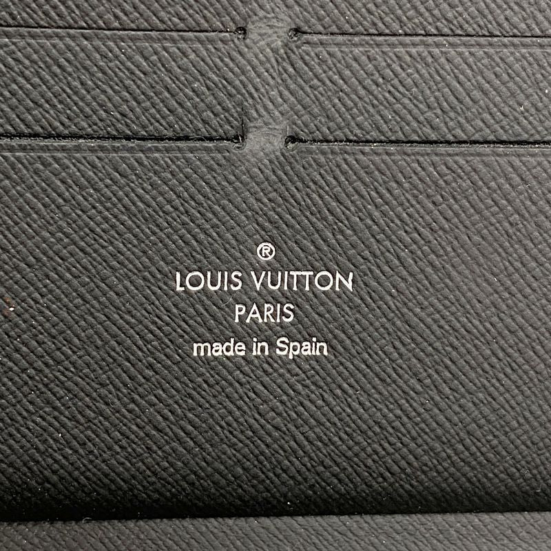 Louis Vuitton Long Wallet Damier Graphite Zippy Organizer NM N60111 Black Men's