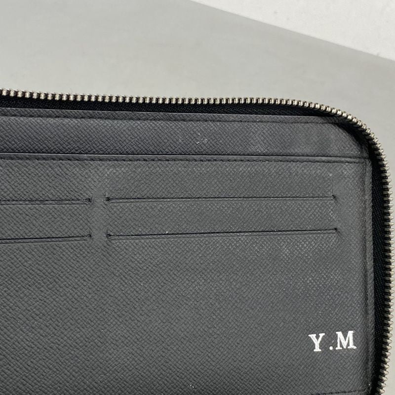 Louis Vuitton Long Wallet Damier Graphite Zippy Organizer NM N60111 Black Men's