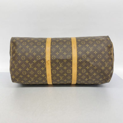 Louis Vuitton Boston Bag Monogram Keepall 55 M41424 Brown Men Women Unisex