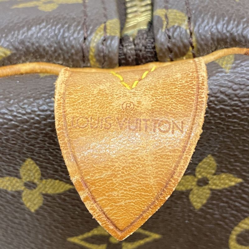 Louis Vuitton Boston Bag Monogram Keepall 55 M41424 Brown Men Women Unisex