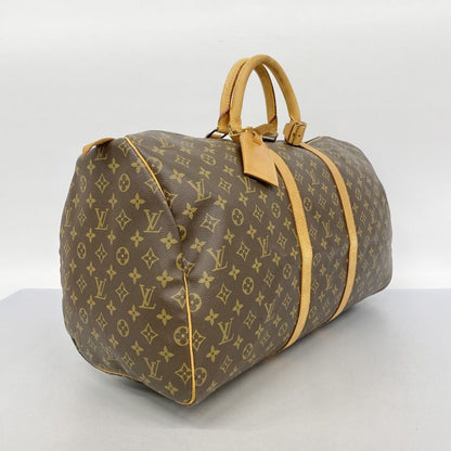 Louis Vuitton Boston Bag Monogram Keepall 55 M41424 Brown Men Women Unisex