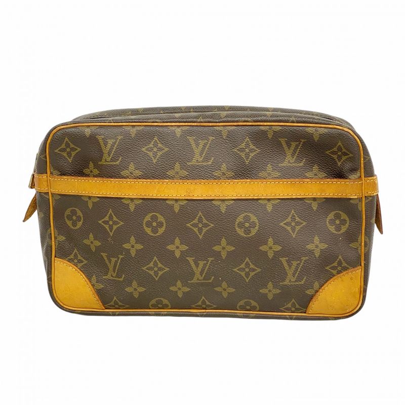 Louis Vuitton Clutch Bag Monogram Compiègne 28 M51845 Brown Men Women Unisex