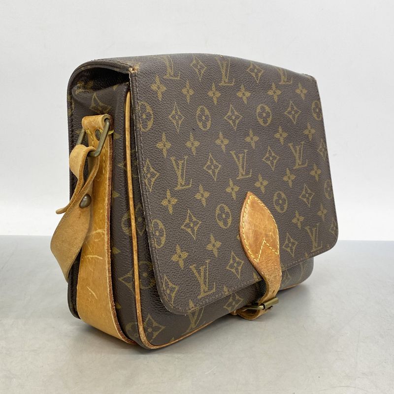 Louis Vuitton Shoulder Bag Monogram Cartesier GM M51252 Brown Women's