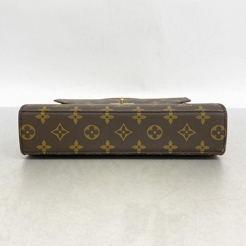 Louis Vuitton Handbag Monogram Malesherbes M51379 Brown Ladies