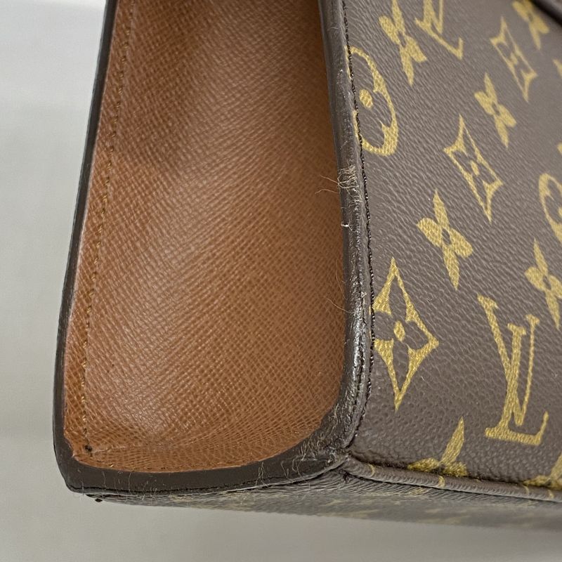 Louis Vuitton Handbag Monogram Malesherbes M51379 Brown Ladies