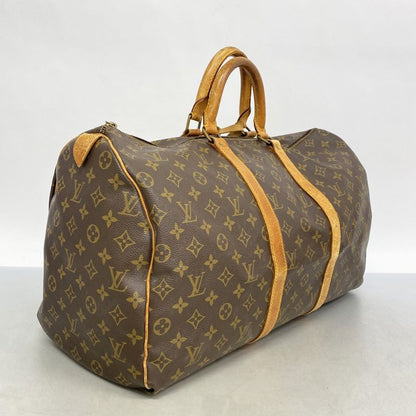 Louis Vuitton Boston Bag Monogram Keepall 50 M41426 Brown Men Women Unisex