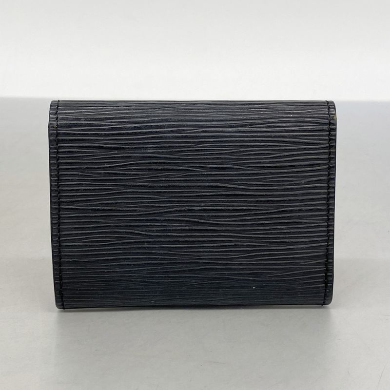 Louis Vuitton Card Case Epi Unvelop Carte De Visit Noir Black Men's