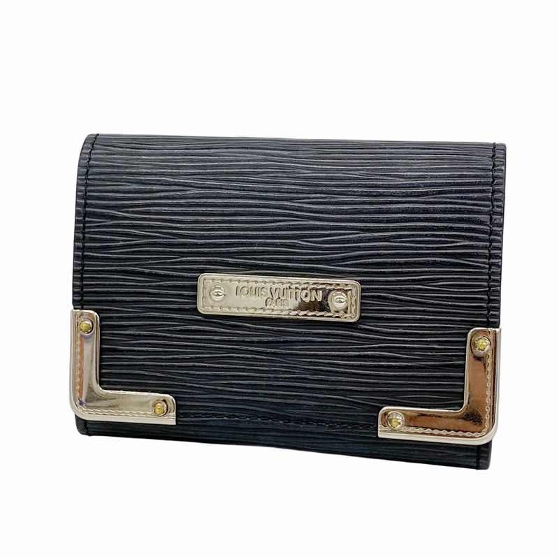 Louis Vuitton Card Case Epi Unvelop Carte De Visit Noir Black Men's