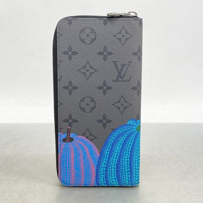 Louis Vuitton Long Wallet Monogram Eclipse Zippy Wallet Vertical M81971 Black