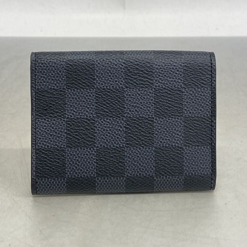 Louis Vuitton Card Case Damier Graphite Anvelop Carte De Visite N63338 Black