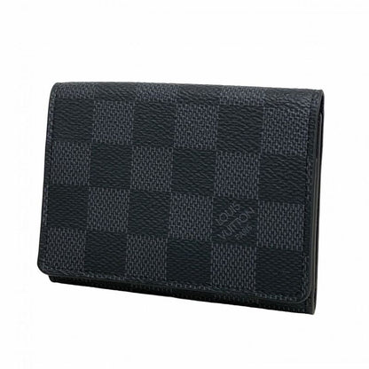 Louis Vuitton Card Case Damier Graphite Anvelop Carte De Visite N63338 Black