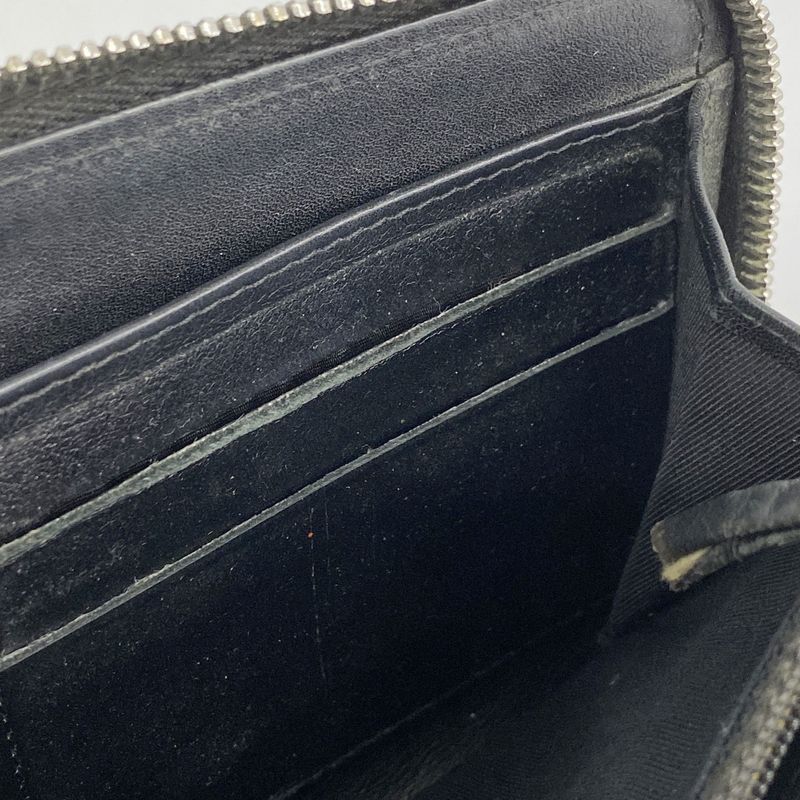 Chanel Long Wallet Matelasse Patent Leather Black Silver Hardware Women's