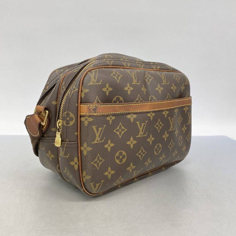 Louis Vuitton Shoulder Bag Monogram Reporter PM M45254 Brown Ladies
