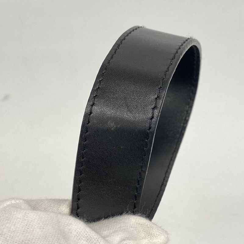 Christian Dior Shoulder Bag Trotter Canvas Black Silver Hardware Women's