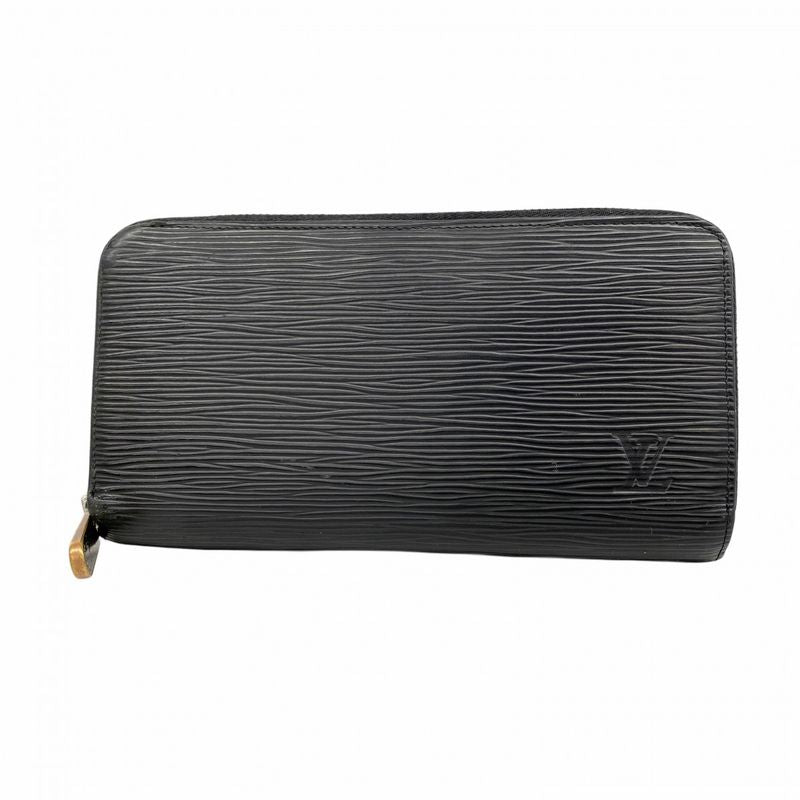 Louis Vuitton Epi Zippy Wallet M61857 Noir Black Men Women Unisex