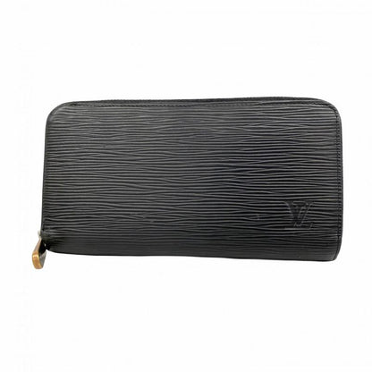 Louis Vuitton Epi Zippy Wallet M61857 Noir Black Men Women Unisex