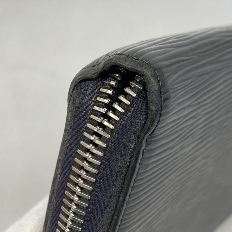 Louis Vuitton Epi Zippy Wallet M61857 Noir Black Men Women Unisex