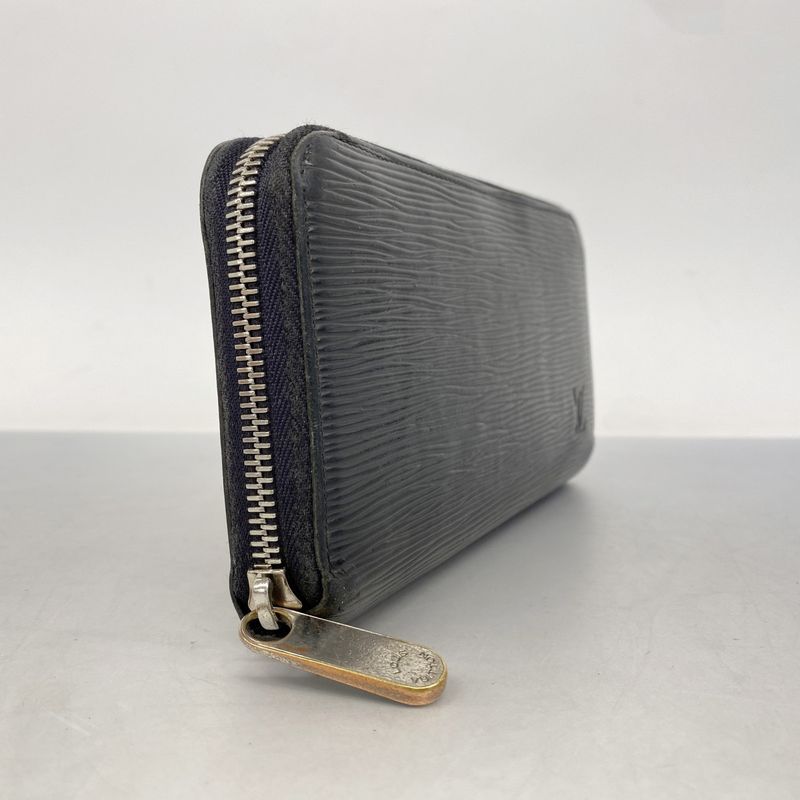 Louis Vuitton Epi Zippy Wallet M61857 Noir Black Men Women Unisex